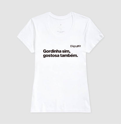 CAMISETA ACADEMIA GORDINHA SIM GOSTOSA TAMBÉM