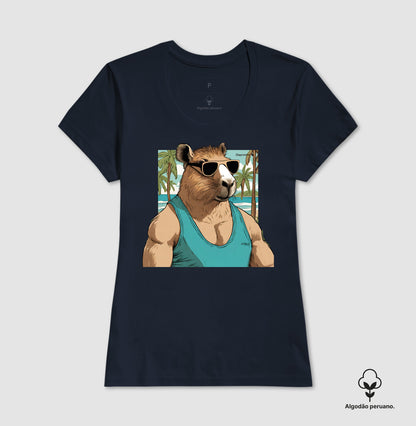 CAMISETA ALGODÃO PERUANO CAPYBARA SUN