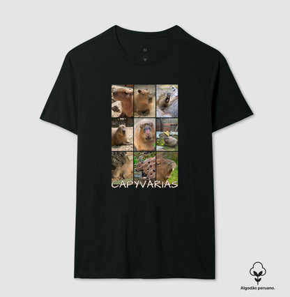 CAMISETA ALGODÃO PERUANO CAPIVÁRIAS