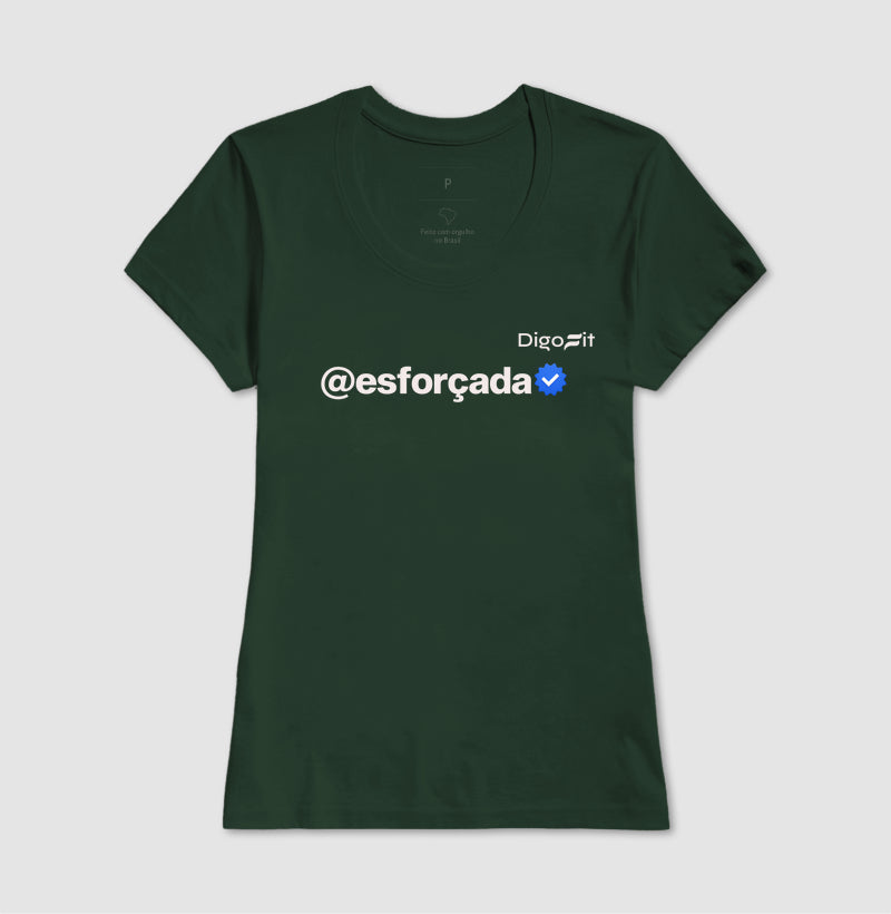 CAMISETA ACADEMIA VERIFICADA COMO ESFORÇADA