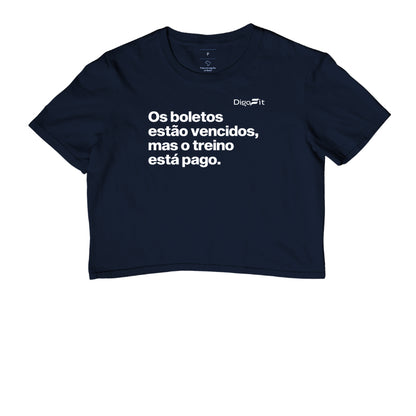 CROPPED ACADEMIA OS BOLETOS ESTÃO VENCIDOS MAS O TREINO ESTÁ PAGO