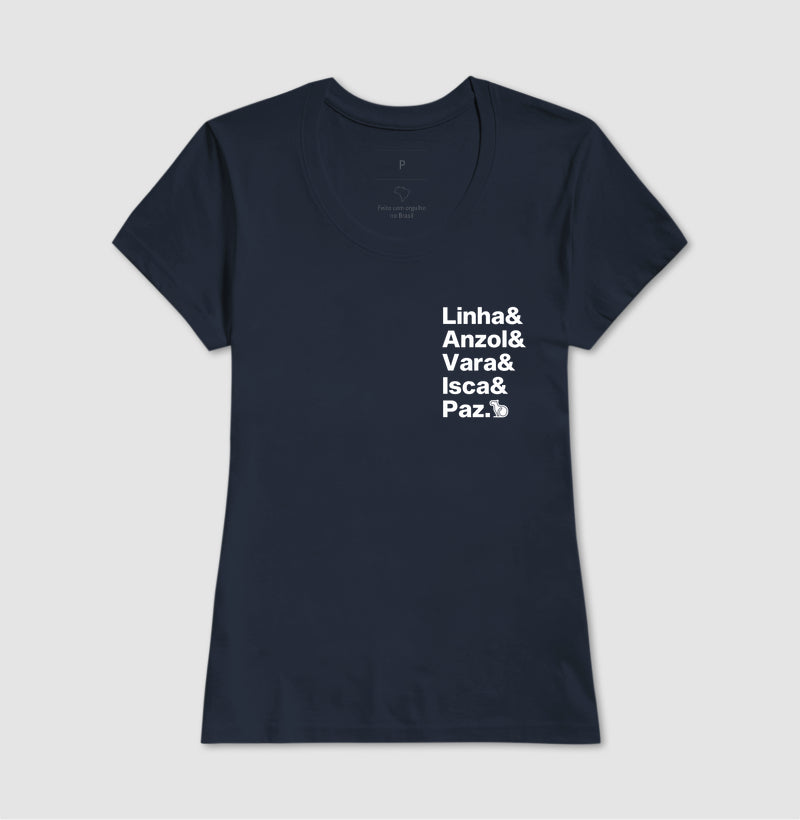CAMISETA LINHA ANZOL VARA ISCA E PAZ