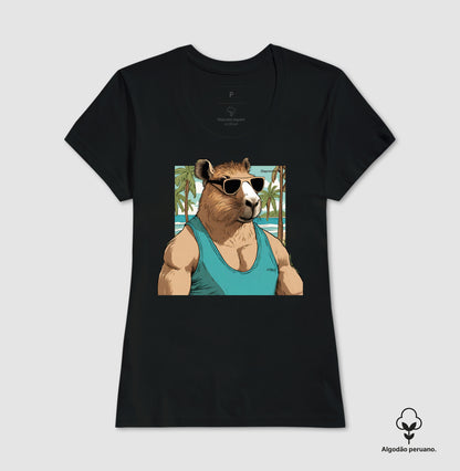 CAMISETA ALGODÃO PERUANO CAPYBARA SUN