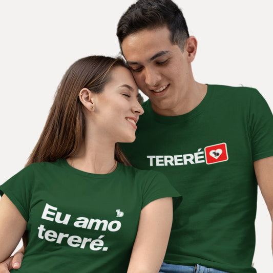 KIT CAMISETAS CASAL EU AMO TERERÉ