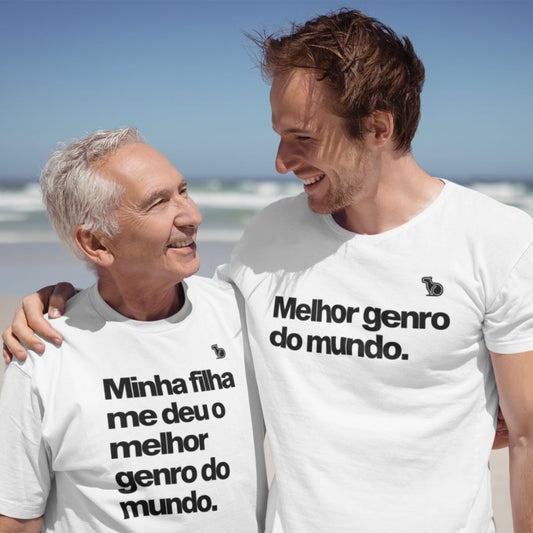 KIT CAMISETAS MELHORES GENROS E NORAS DO MUNDO