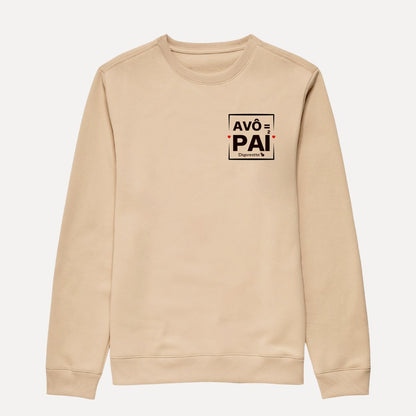 MOLETOM SUÉTER AVÔ É PAI AO QUADRADO