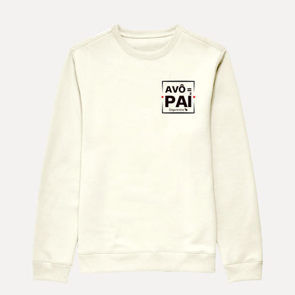 MOLETOM SUÉTER AVÔ É PAI AO QUADRADO